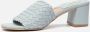 Mexx Blauwe Leren Muiltjes Jalara Blue Dames - Thumbnail 13