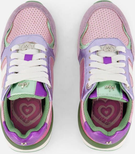 Mexx Juju Jo Sneakers paars Leer