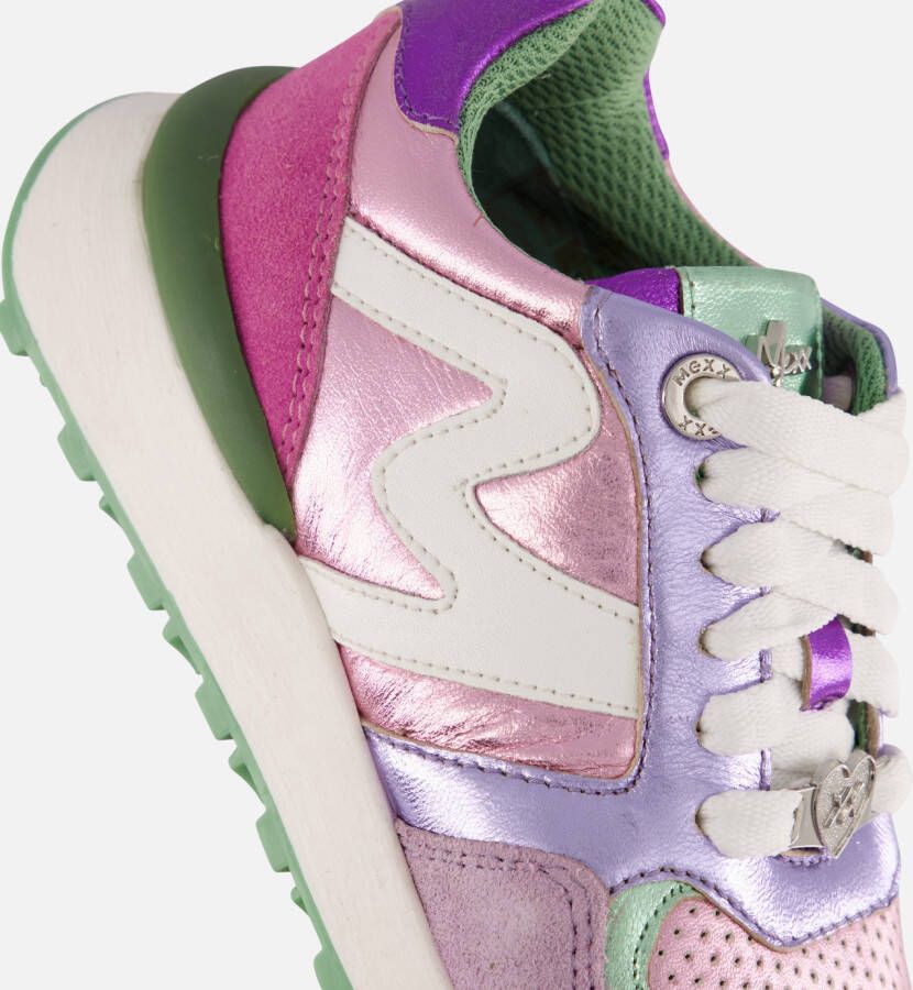 Mexx Juju Jo Sneakers paars Leer