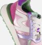 Mexx Kids XX825251-577 Meisjes Lage Sneakers Paars Roze Groen Leer Veters - Thumbnail 7