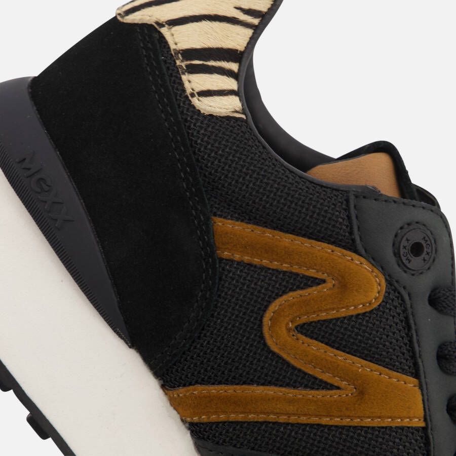 Mexx Juju Sneakers zwart Suede