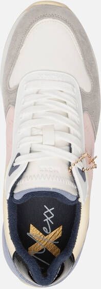 Mexx June Multi sneakers blauw Suede