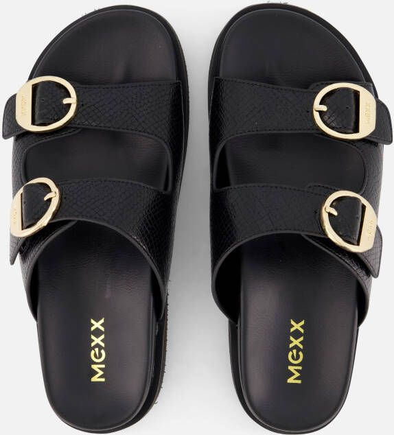 Mexx Nirken Slippers zwart Pu