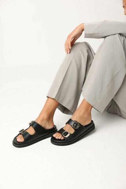 Mexx Nirken Slippers zwart Pu