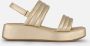 Mexx Gouden Plateau Sandaal Yellow Dames - Thumbnail 11