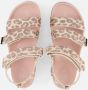 Mexx Kids XX825401-970 Meisjes Platte Sandalen Roze Print Leer Klittenband - Thumbnail 6