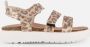 Mexx Kids XX825401-970 Meisjes Platte Sandalen Roze Print Leer Klittenband - Thumbnail 9