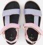 Mexx Kids XX825400-570 Meisjes Platte Sandalen Roze Paars Zwart Leer Klittenband - Thumbnail 3