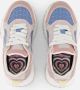Mexx Kids XX825100-770 Meisjes Lage Sneakers Roze Blauw Leer Veters - Thumbnail 4