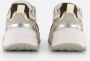 Mexx Kids XX825100-703 Meisjes Lage Sneakers Beige Grijs Wit Leer Veters - Thumbnail 6