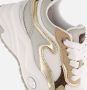 Mexx Kids XX825100-703 Meisjes Lage Sneakers Beige Grijs Wit Leer Veters - Thumbnail 9