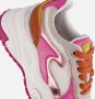 Mexx Kids XX825100-735 Meisjes Lage Sneakers Oranje Roze Wit Leer Veters - Thumbnail 9