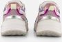 Mexx Kids XX825100-777 Meisjes Lage Sneakers Paars Blauw Wit Leer Veters - Thumbnail 6