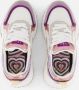 Mexx Kids XX825100-777 Meisjes Lage Sneakers Paars Blauw Wit Leer Veters - Thumbnail 7