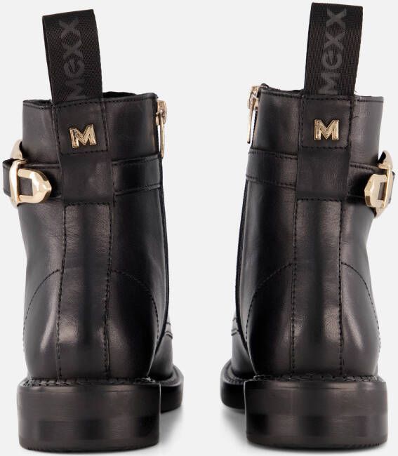 Mexx Phard Mabel Veterboots zwart Leer