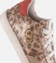 Mexx Kids XX825150-506 Meisjes Lage Sneakers Roze Print Leer Veters - Thumbnail 9