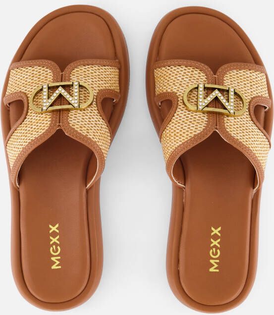 Mexx Rami Pacha Slippers cognac Synthetisch