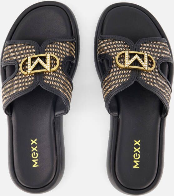 Mexx Rami Pacha Slippers zwart Synthetisch