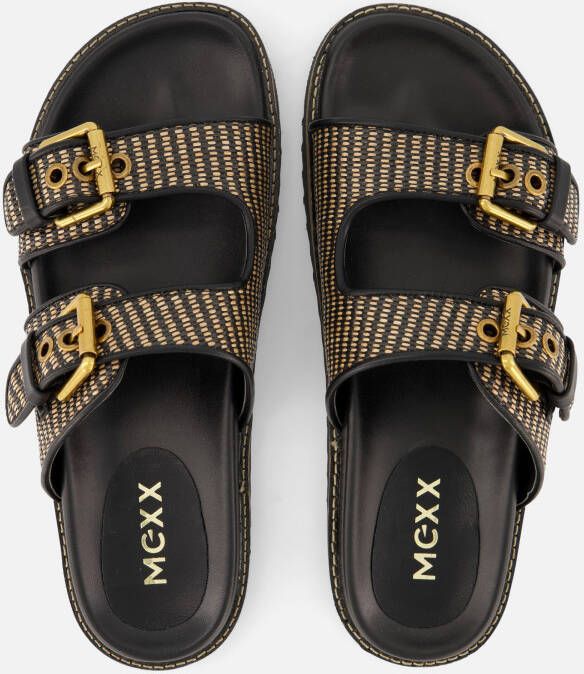 Mexx Reilly Penny Slippers zwart Synthetisch