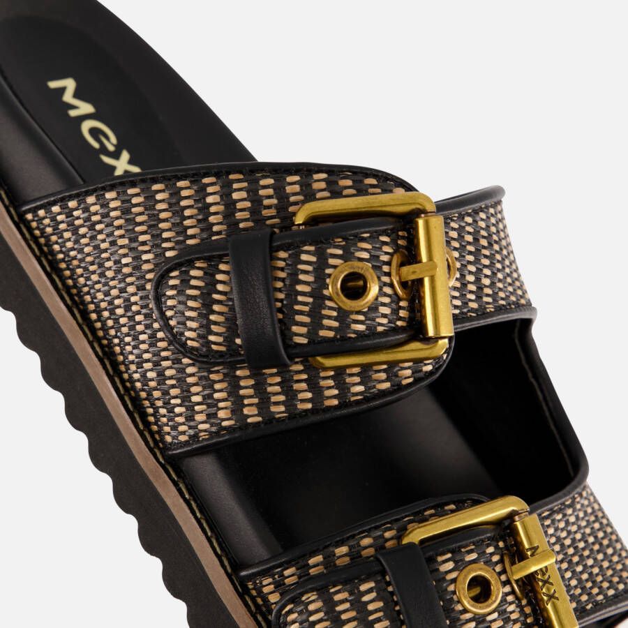 Mexx Reilly Penny Slippers zwart Synthetisch