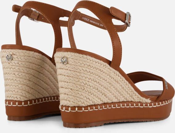 Mexx Ricky Palace Espadrilles met hak cognac