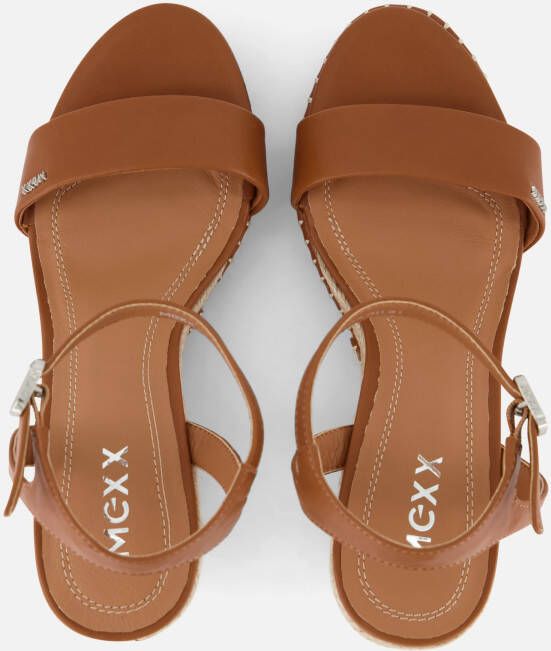 Mexx Ricky Palace Espadrilles met hak cognac