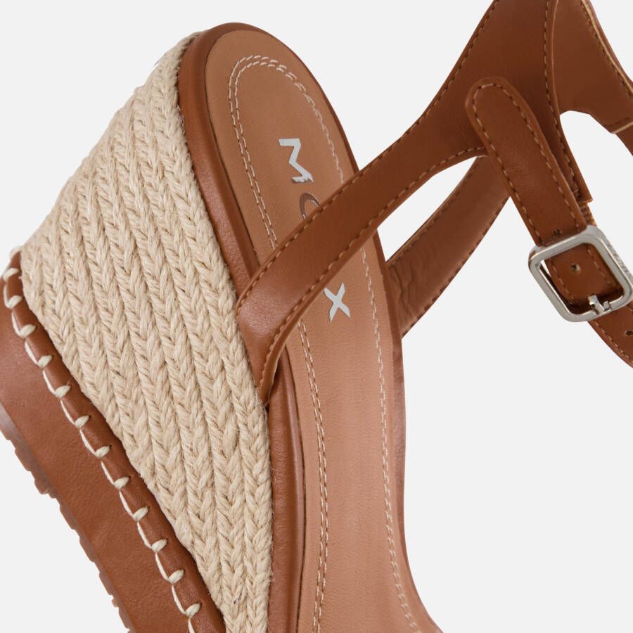 Mexx Ricky Palace Espadrilles met hak cognac