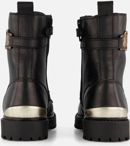 Mexx Sandy Sam Veterboots zwart Leer