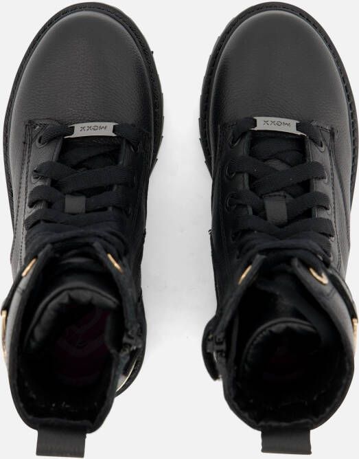 Mexx Sandy Sam Veterboots zwart Leer
