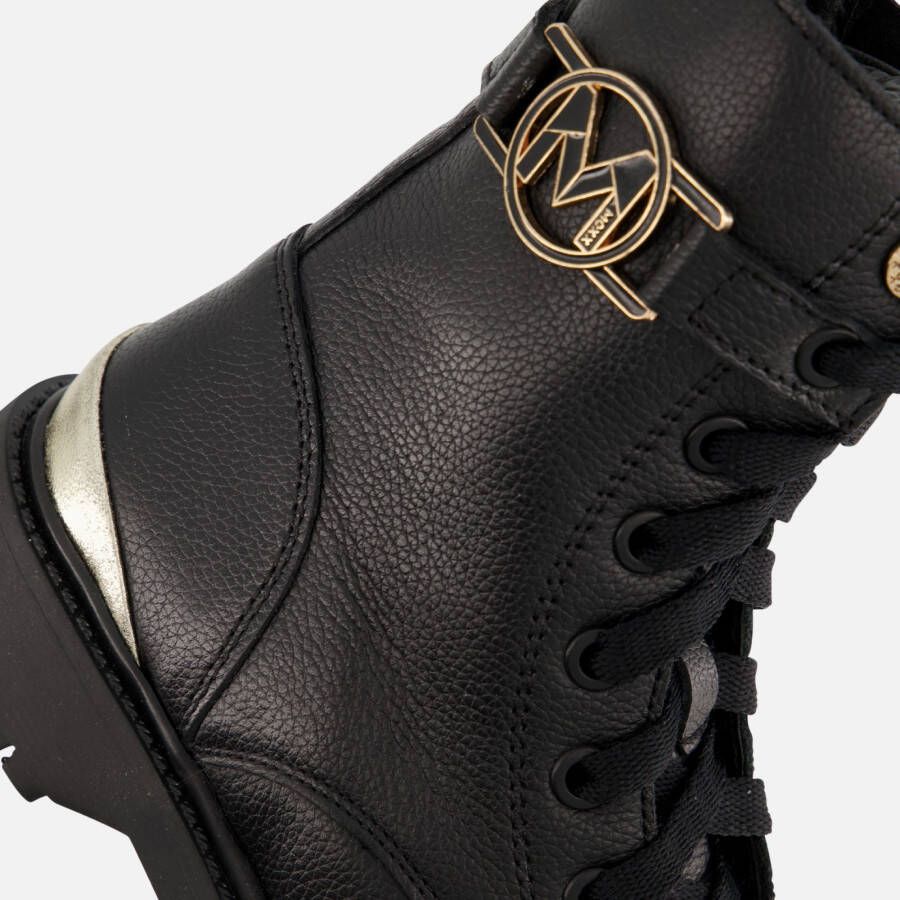 Mexx Sandy Sam Veterboots zwart Leer