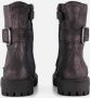 Mexx Kids XX825590-791 Meisjes Biker Boots Grijs Leer Veters - Thumbnail 7