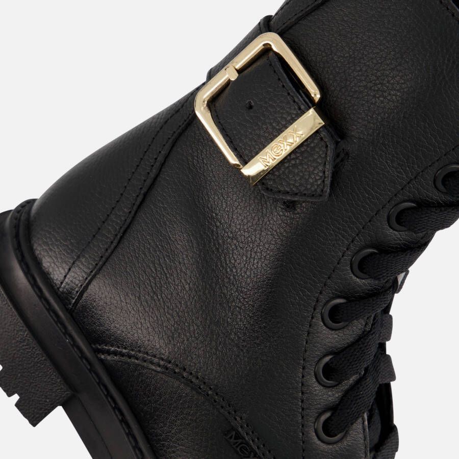 Mexx Zoe Zara Veterboots zwart Leer