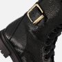 Mexx Kids XX824553-989 Meisjes Enkellaarsjes Zwart Leer Veters - Thumbnail 6