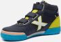 Munich G3 Boot Velcro Hoge sneakers Leren Sneaker Jongens Kids Blauw - Thumbnail 9