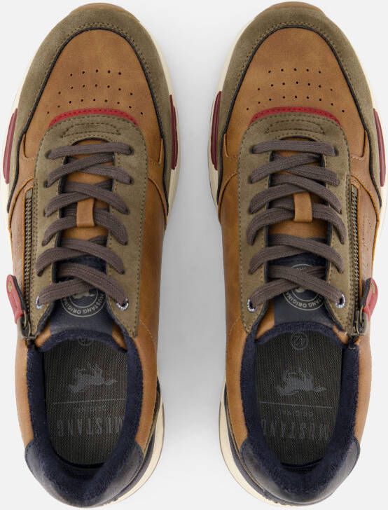 mustang Sneakers bruin Synthetisch