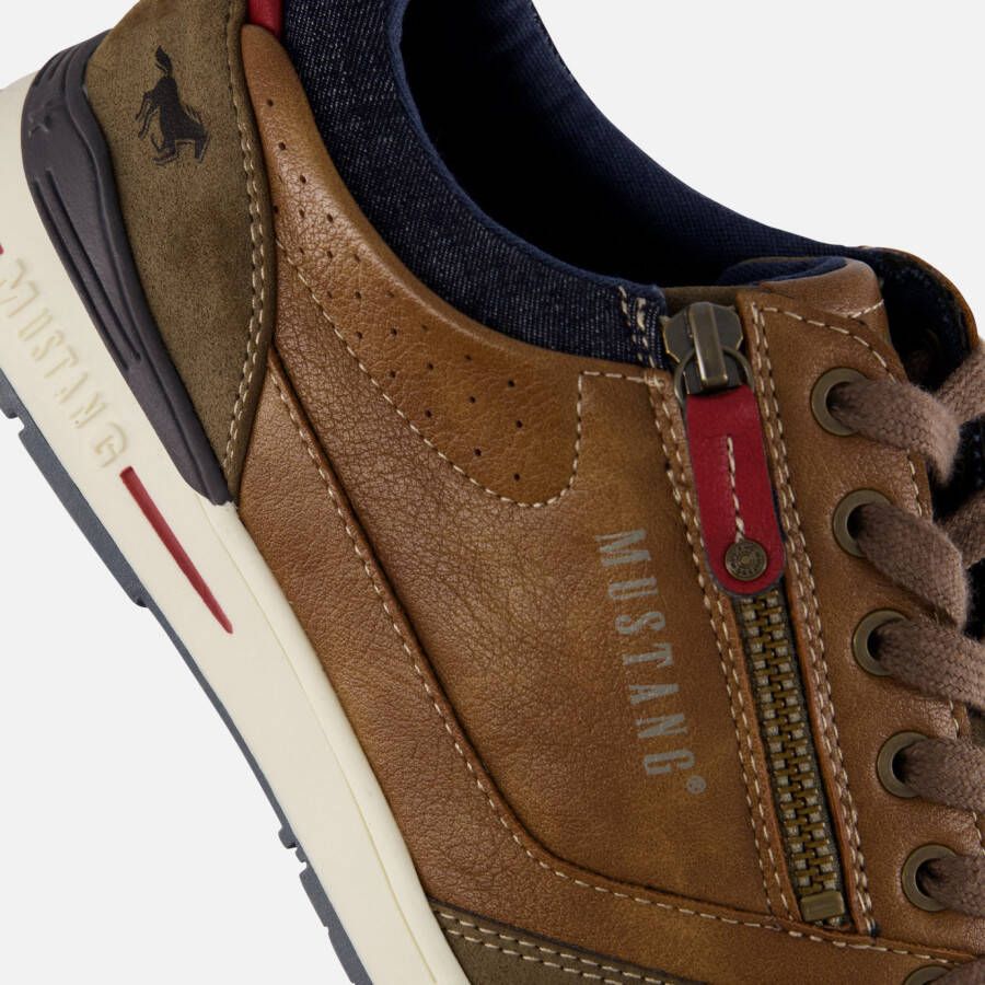 mustang Sneakers bruin Synthetisch