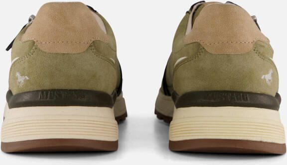 mustang Sneakers groen Synthetisch