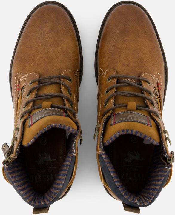 mustang Veterboots cognac Synthetisch