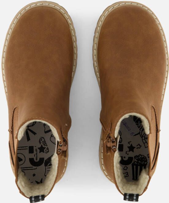 Muyters Chelsea boots cognac Synthetisch