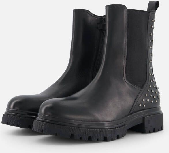 Muyters Chelsea boots zwart Leer