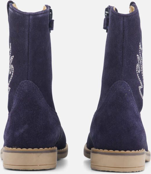 Muyters Cowboylaarzen blauw Suede