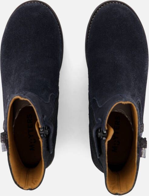 Muyters Enkellaarsjes blauw Leer