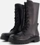 Muyters Hoge Veterboots zwart Leer - Thumbnail 2