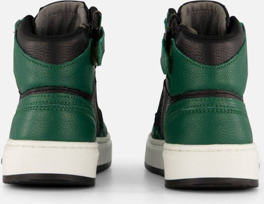 Muyters hoge Sneakers groen Leer