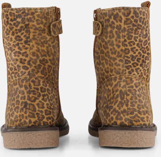 Muyters Leopard Enkellaarsjes bruin Suede