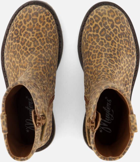Muyters Leopard Enkellaarsjes bruin Suede