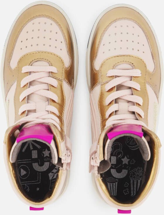 Muyters Metallic Sneakers roze Leer