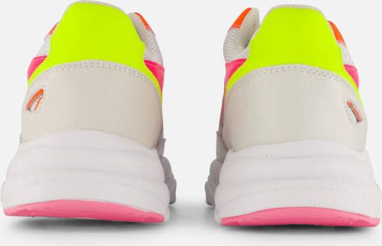 Muyters Neon Sneakers wit Synthetisch