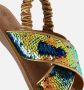 Muyters Pailetten Sandalen goud Synthetisch - Thumbnail 7