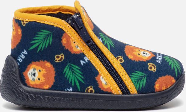 Muyters Pantoffels blauw Textiel 750605
